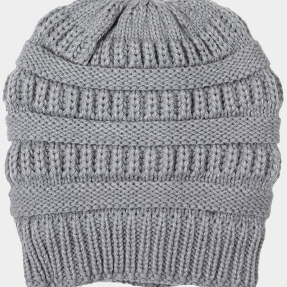 Fleece Lining Soft Cable Knit Beanie Hat